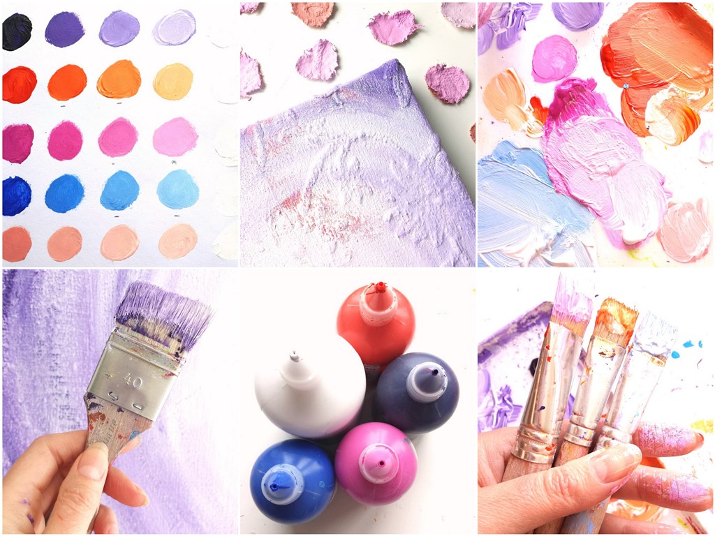 Kleurenpalet schilderij in opdracht - Marloes van Zoelen