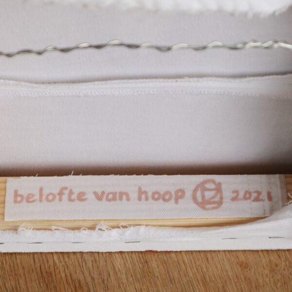Schilderij hoop - Belofte van hoop - Titellabel - van Marloes van Zoelen