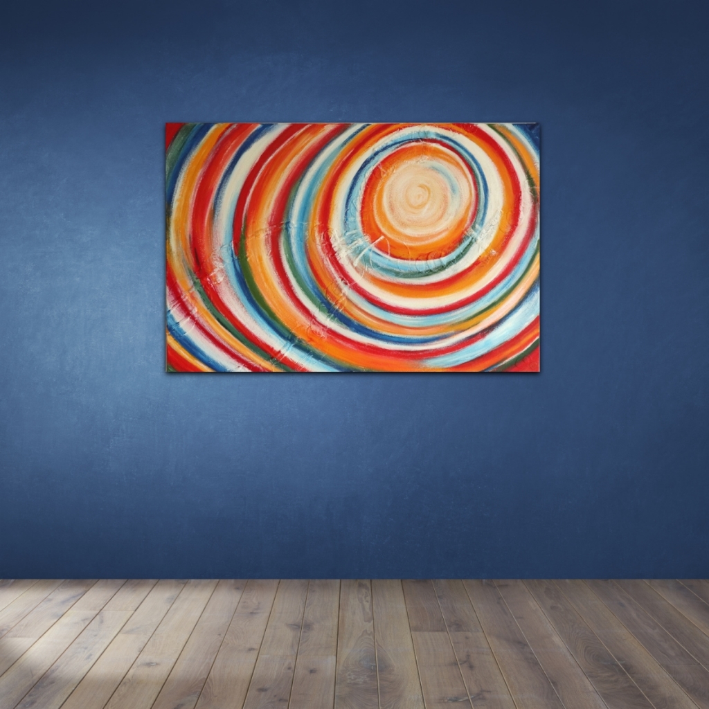 Schilderij op maat Oneindige verbondenheid aan de muur - Marloes van Zoelen