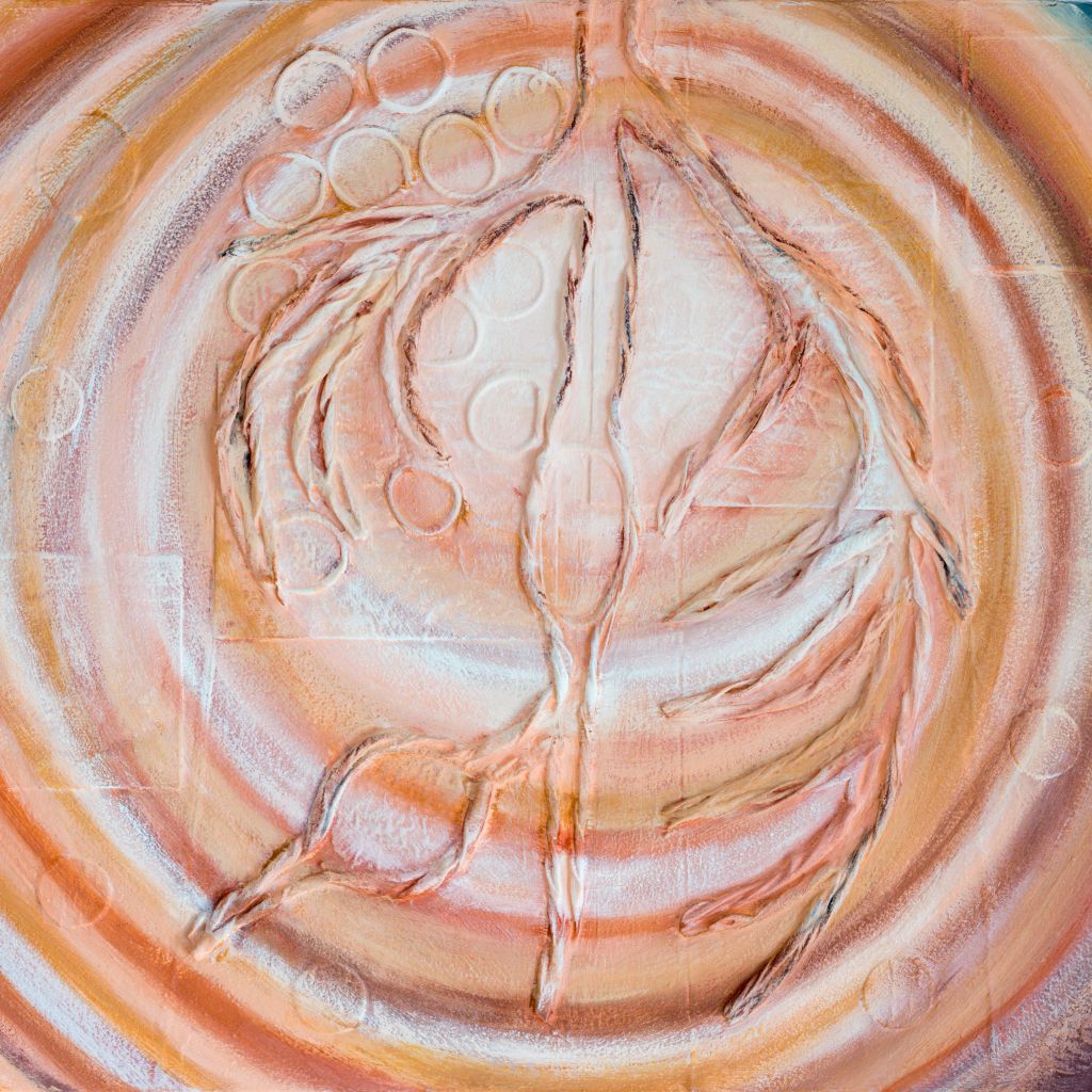 Detail uit schilderij in opdracht 'Met hart en ziel'