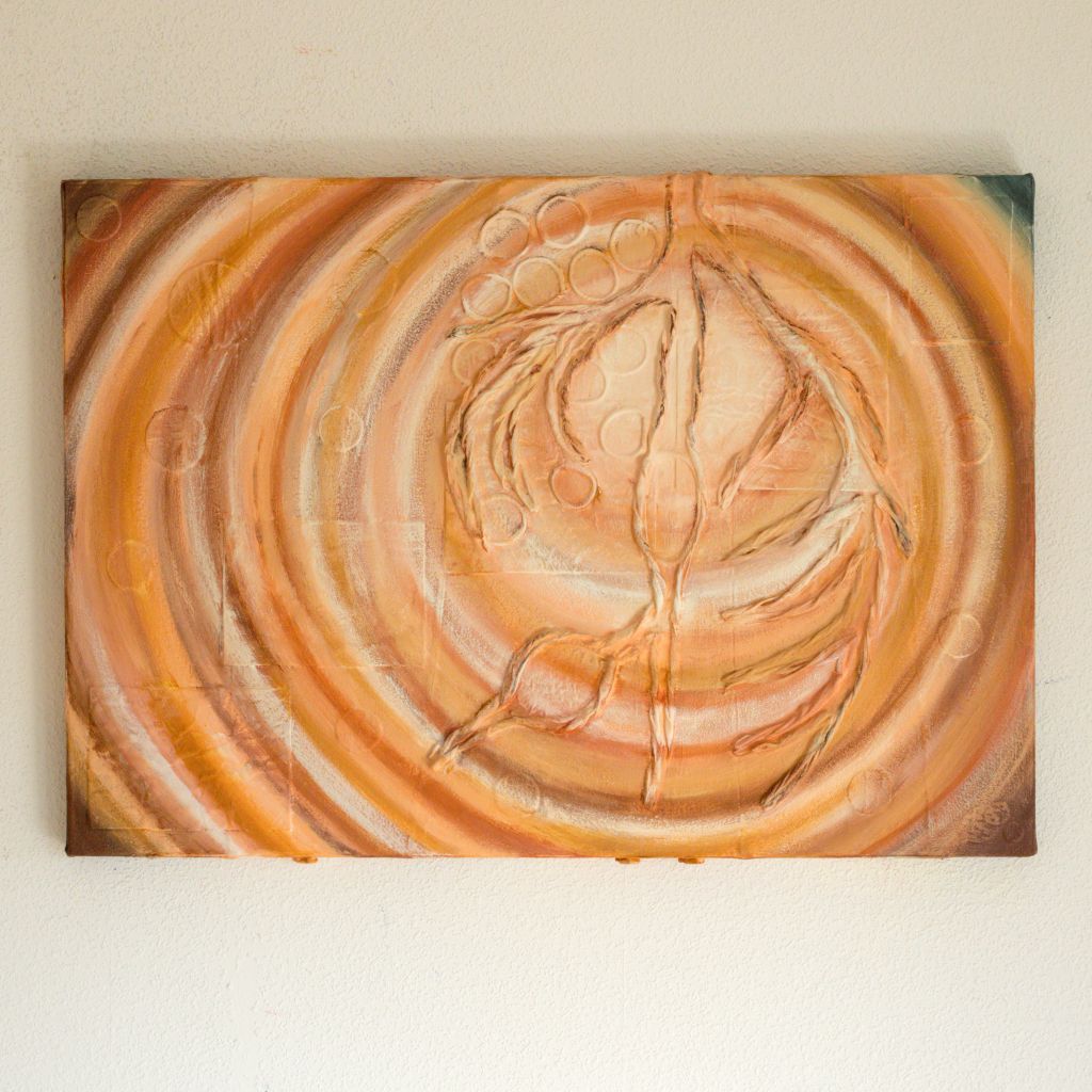 Persoonlijk kunstwerk ter herinnering aan een PhD promotie: Met hart en ziel