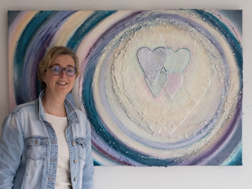 Van bruiloft naar abstract kunstwerk vol liefde: “Een prachtig schilderij dat ons verhaal vertelt.”